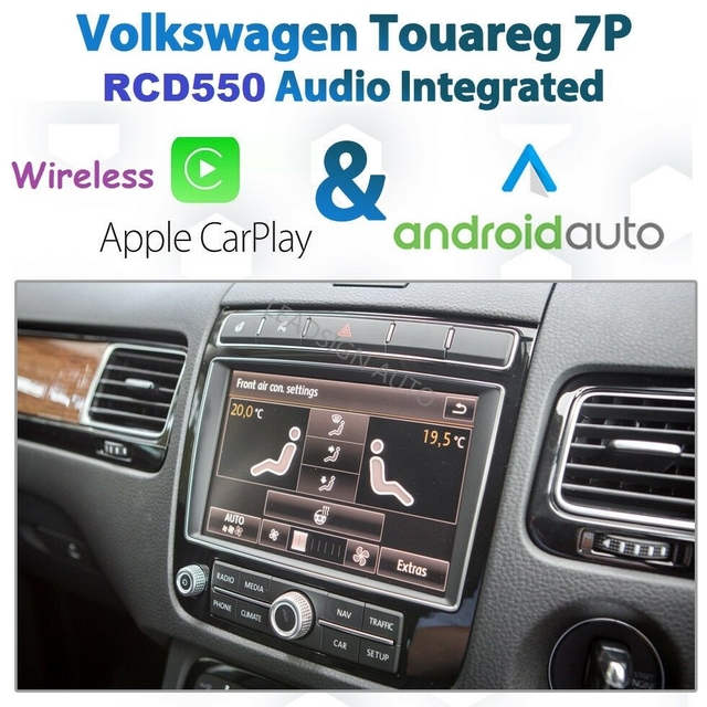 Wireless VOLKSWAGEN Carplay Android Auto For Touareg 7P USB Charging Port