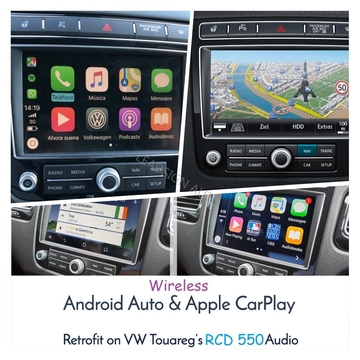 Wireless VOLKSWAGEN Carplay Android Auto For Touareg 7P USB Charging Port